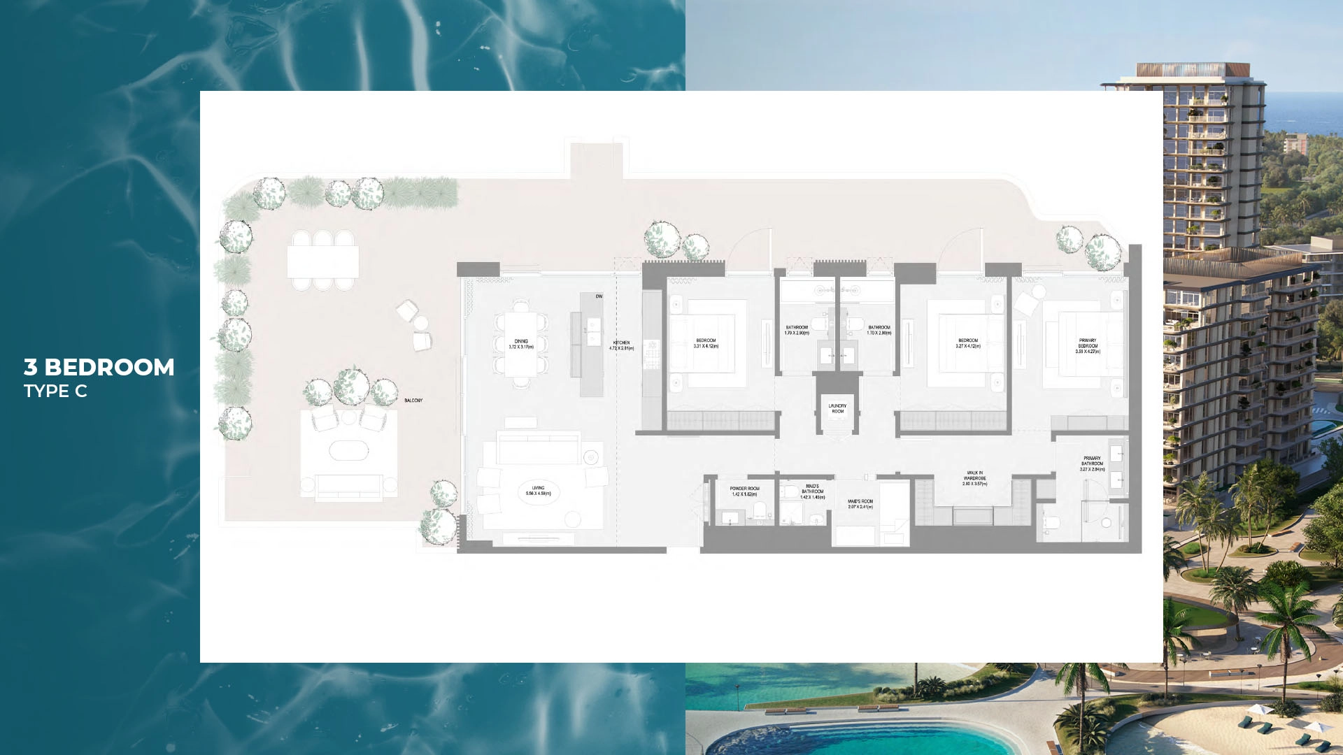3 BR - Type A